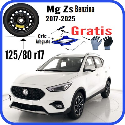 Space Saver Spare Wheel 17 '' MG Zs 5 Holes 125/80R17 Jack Gloves Screwdriver Dot