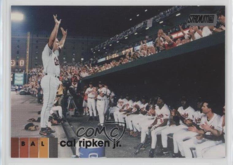 2020 Topps Stadium Club Black Foil Cal Ripken Jr #106 HOF