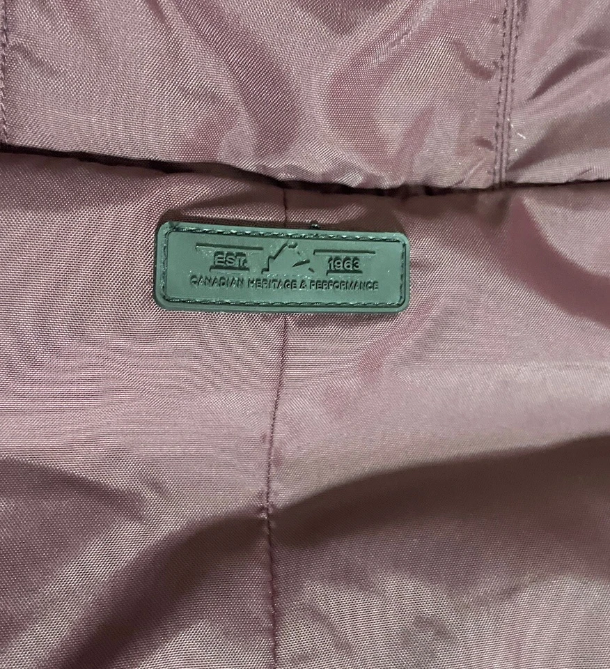 Chaqueta Pajar Canadá Púrpura Talla Grande Con Rasguños Y Marcas Menores Foto 4 de 4