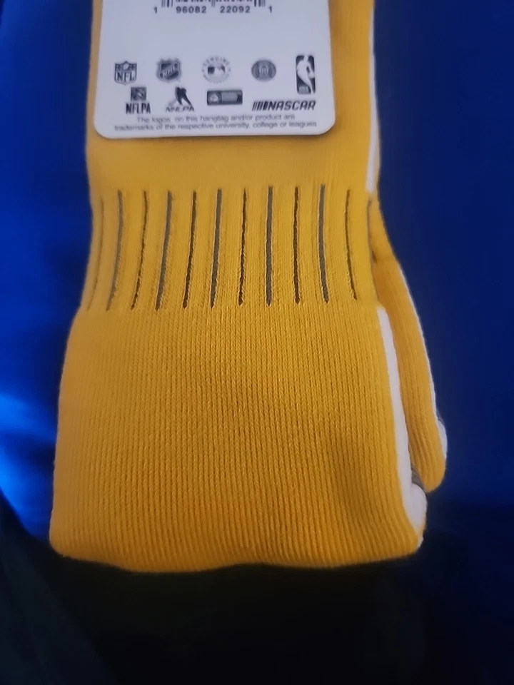 Calcetines Savannah Bananas para hombre/crew de béisbol Phenom Curve amarillo azul marino Foto 4 de 4