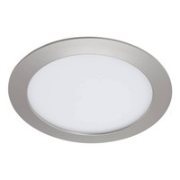 Led Einbauleuchte Panel Nickel Matt Ø17Cm IP44 12W 1200Lm 4000K 4-Stufen-Dimmbar