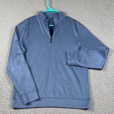 Hickey Freeman 1/4 Zip Pullover Sweater Men's Small Blue