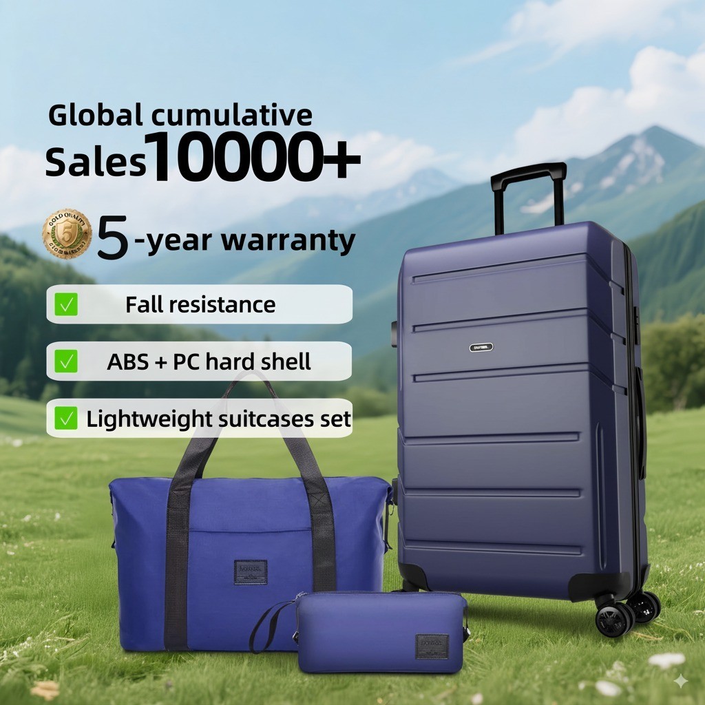 Sets 3 Piece Expandable Hardshell Suitcase With Spinner Whee