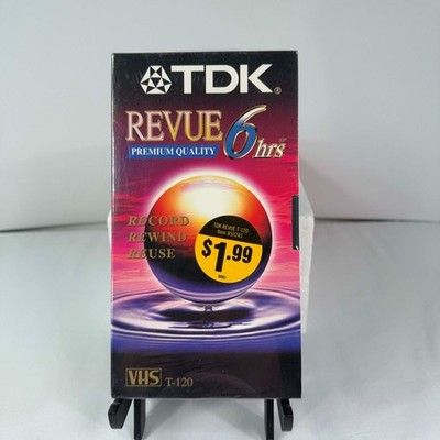 Lot of 3 TDK Revue Premium Quality T-120 Blank VHS Video Tapes  Brand New Sealed