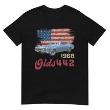 Camiseta Jersey Style Olds 442 68 1968 Loves Old School Muscle Cars