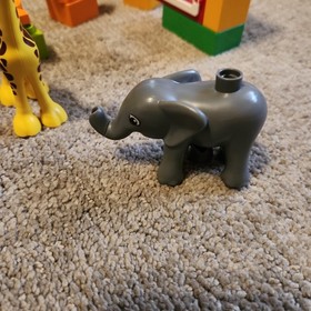 LEGO DUPLO 6136 My First Zoo set - giraffe tiger elephant Incomplete