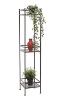 Standregal Schwarz Metall Schmal Stehend 3 Ebenen 110 Cm Regal KüChe KüChenregal