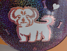 handmade usa dog ornament Maltese Acrylic Ornament