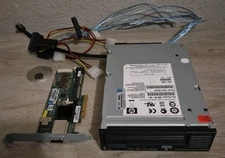 HP StorageWorks Ultrium 1760 SAS External Tape Drive w/ SAS Controller Card 
