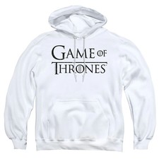 Game Of Thrones Logo 2 Mens Hoodie White Officially Licensed
