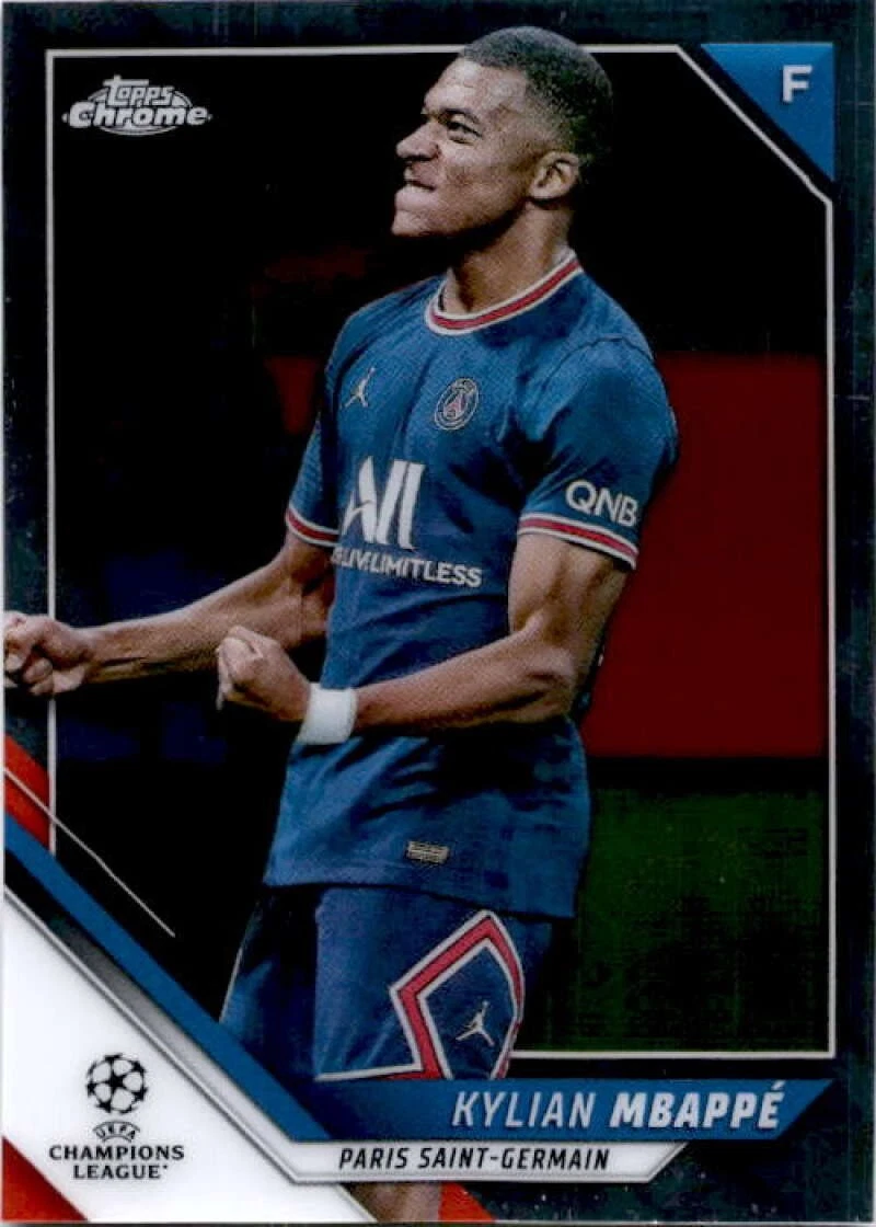 キリアン・エムバペ topps Chrome Kylian Mbappe 2021-22 Topps Chrome UCL Kylian Mbappé #1 - огромный выбор по