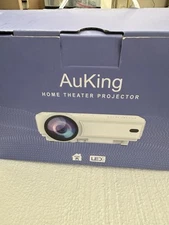 AuKing Home Theater Full HD Projector Video #M8-F Open Box Used Once READ