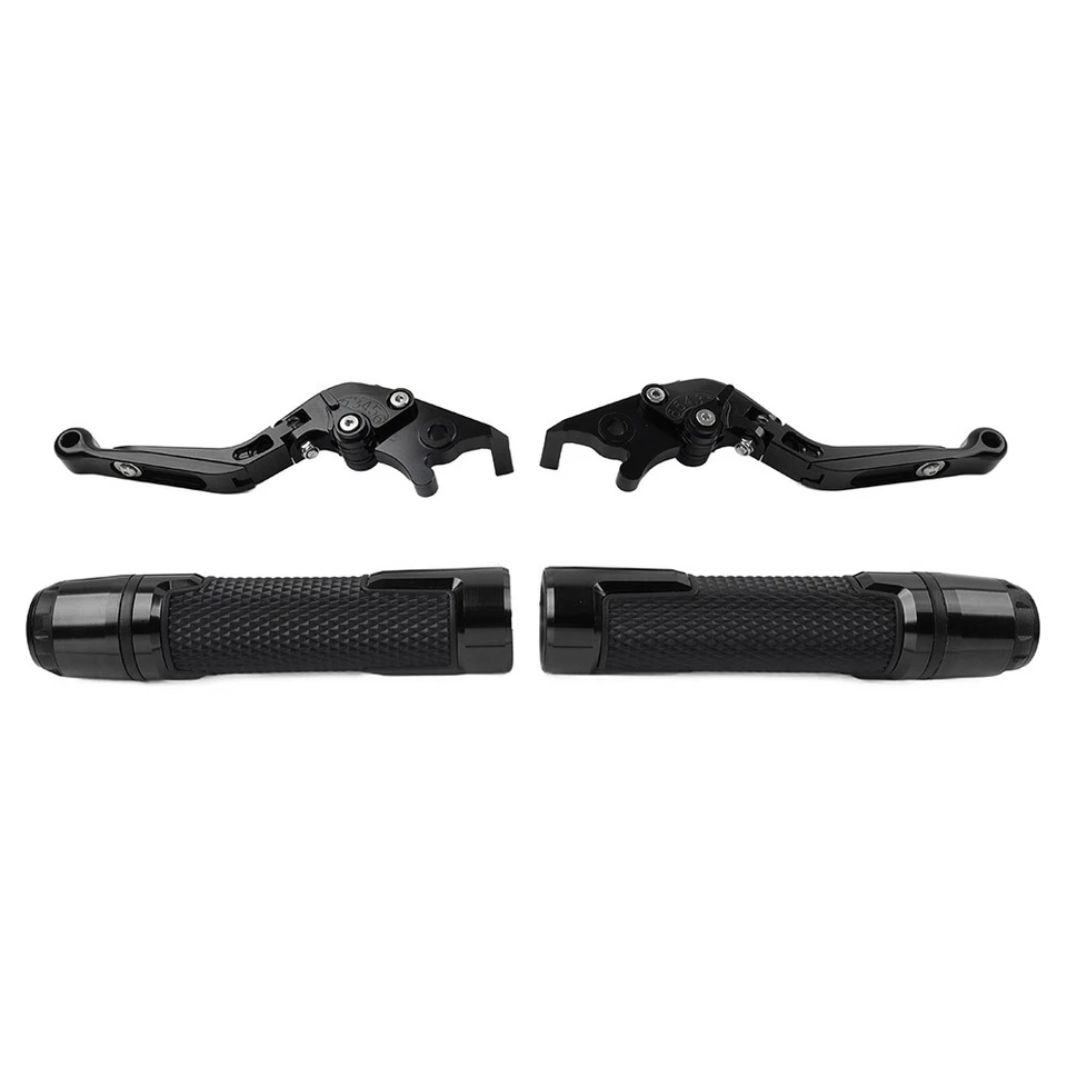 For BMW K1300S/R/GT K1200S K1200R Handlebar Grips Brake Clutch Levers Sets Black - Image 3 of 4