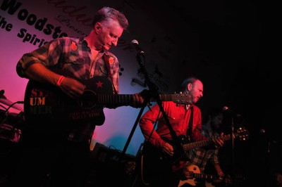 Billy Bragg Wayne Kramer perform live on stage at the Breaking Roc- Old Photo 1