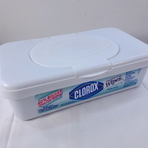 Clorox Disinfecting Wipes dispenser box container refillable 2001 EMPTY Vintage