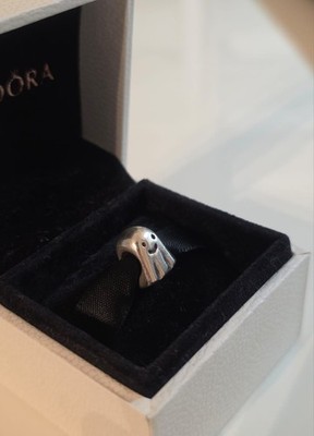 Original PANDORA gruseliges süßes Gespenst Geist Charm Halloween 790202 S925 ALE