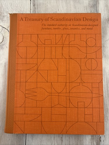 A TREASURY OF SCANDINAVIAN DESIGN textile glass ceramic ERIK ZAHLE RARE BOOK