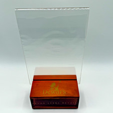 Dewars 12 Wood & Lucite Tabletop Menu Holder ...
