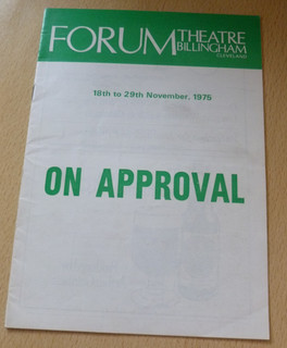 Edward Woodward Geraldine McKwan On Approval Billingham Programme 1975