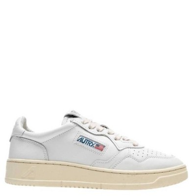 Autry Medalist Leather Low-Top Sneakers, Brand Size 35 ( US Size 5 )