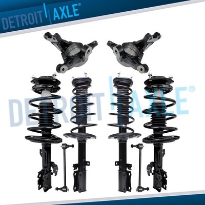Front Steering Knuckles Sway Bars Rear Struts for 2004-2006 Solara Camry ES330