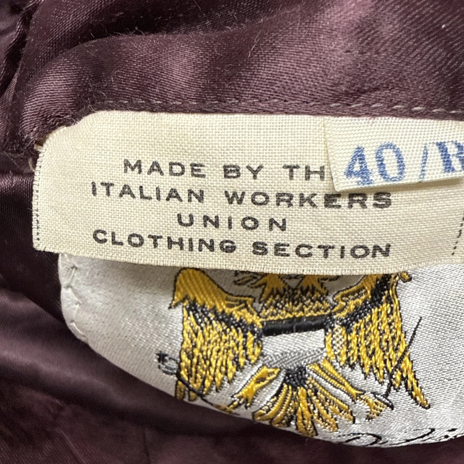 VTG Italian 60s Wool Overcoat Trench Gino di Firenze Size 40R *See Description image 3