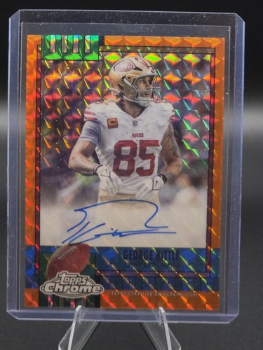 2025 Topps Chrome George Kittle Orange Refractor (RAW)