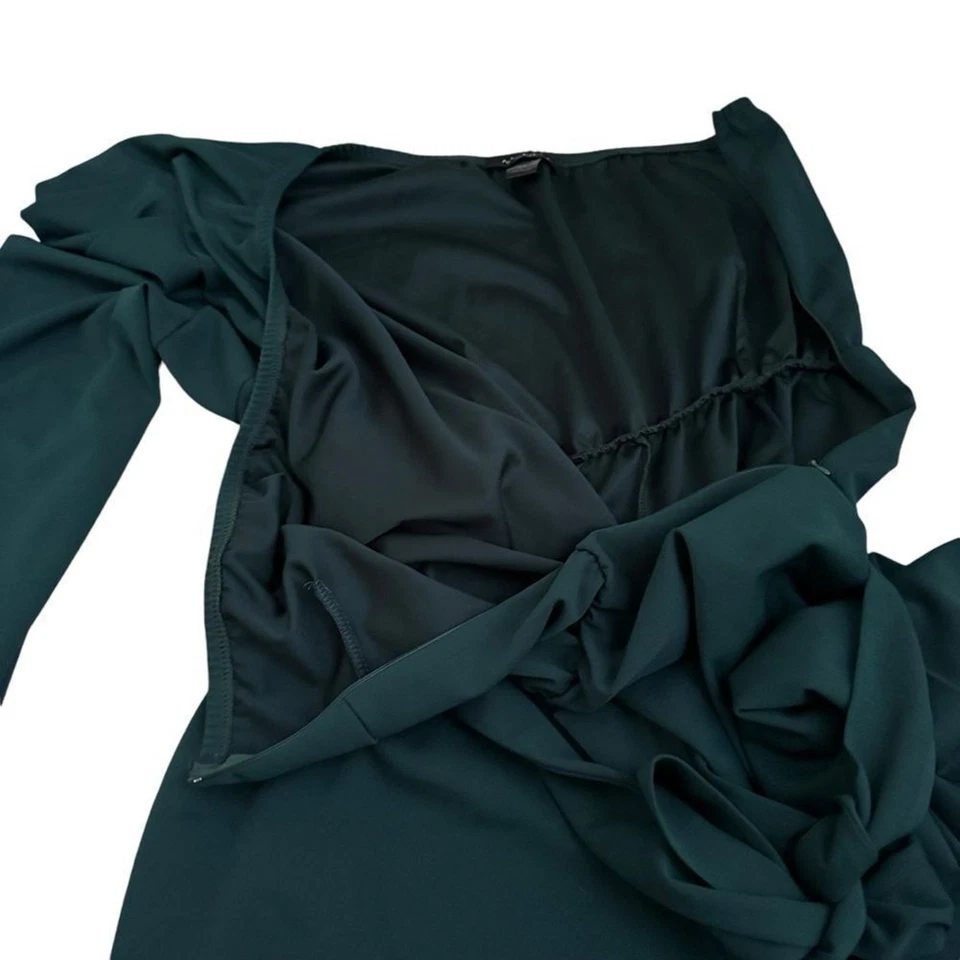 Mono Ashley Stewart verde esmeralda con cinturón de un hombro 30/32 Plus AS150653X Foto 3 de 4