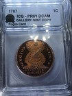 🔥RARE🔥(2 Tokens #000 Archive Set)-1787 Fugio Cent Gallery Mint🔥PR69 DCAM🔥 — photo 9