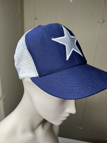 VTG DALLAS COWBOYS SNAPBACK DeLong TAG MESH MADE IN USA RARE STAR NFL FOOTBALL - Picture 7 of 12