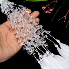 Natural Crystal Gemstone Marquise Shape Faceted Beads 12X6X4 mm Strand EB-888