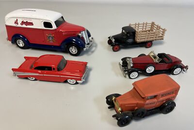 Lot of 5 Ertle Diecast Toy Vehicles W