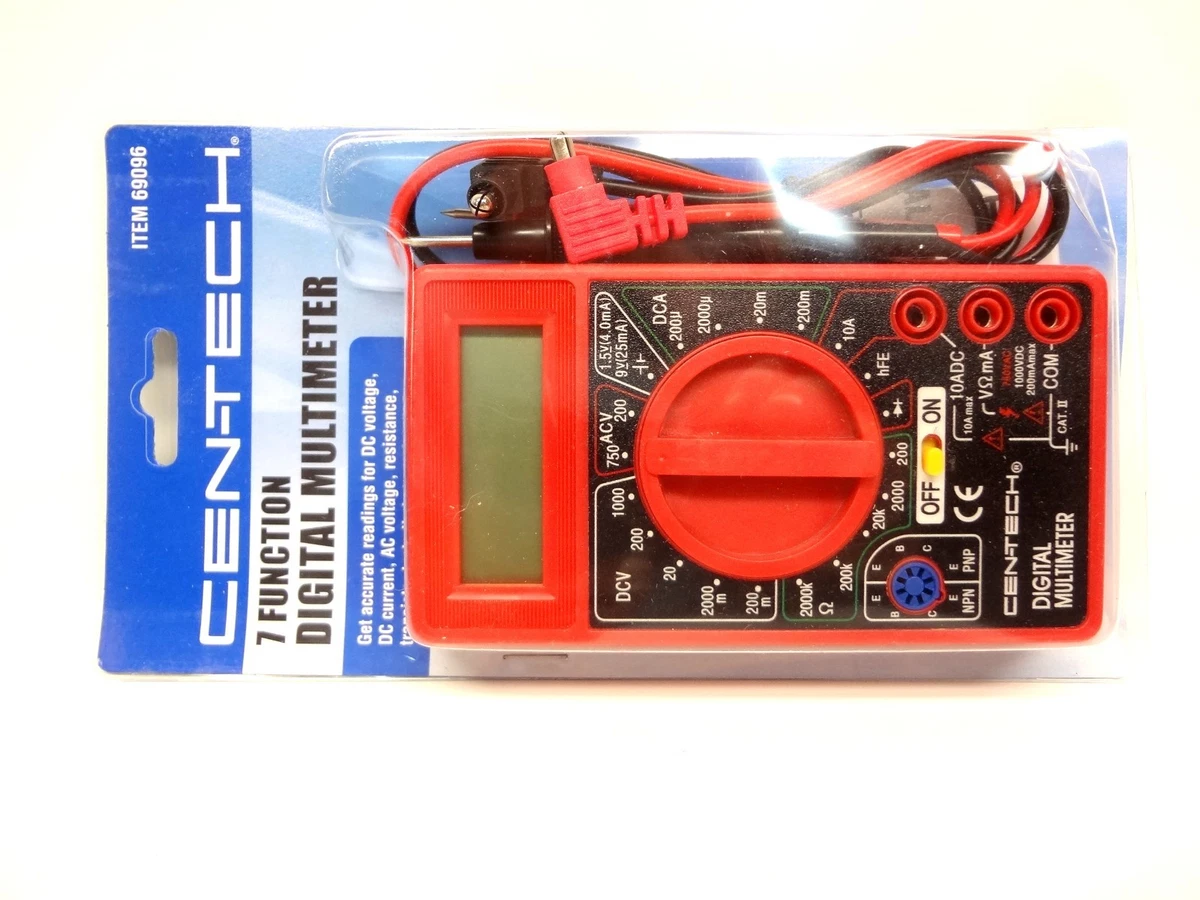 CenTech Function Digital Multimeter Review 2021, 51 OFF