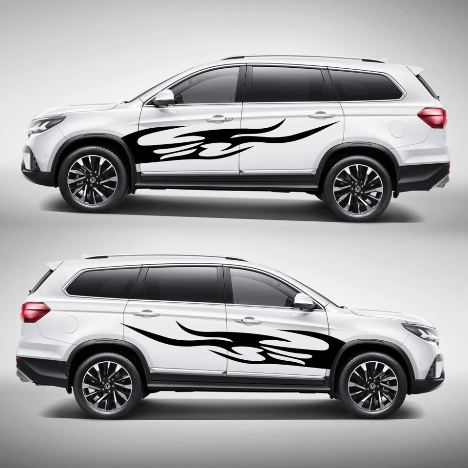 Calcomanías adhesivas de vinilo para automóvil para capó carrocería falda lateral gráficos automóviles envoltura hágalo usted mismo Foto 3 de 4