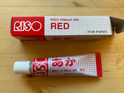 Red - RISO Print Gocco HiMesh INK for paper Screen printer NEW In Box