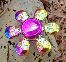Rainbow Ghosts Skulls Fidget Spinner Toy Kid Adults Boys Girls ADHD Focus Stress