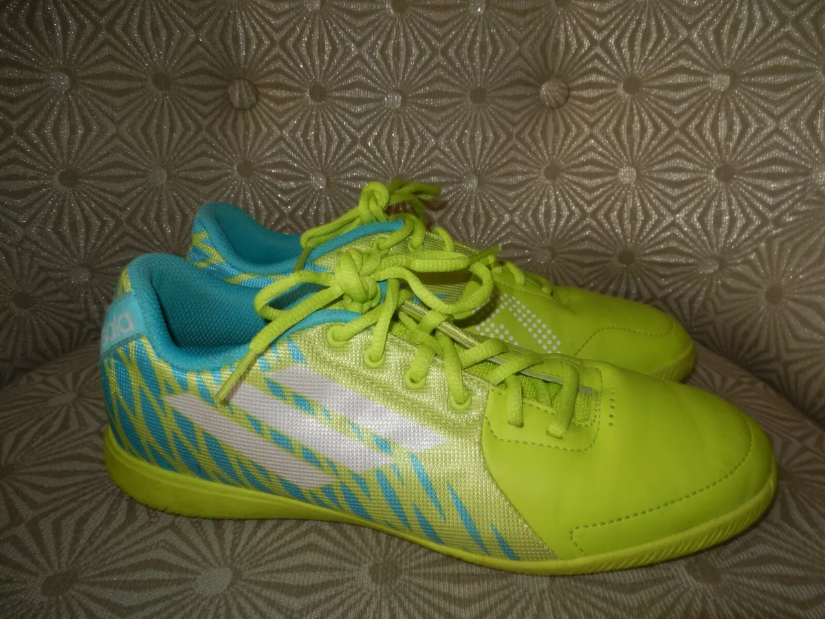 ADIDAS Sala 5 Men&#039;s Lime Green/Teal Blue Low Athletic Shoes #F32546 | eBay