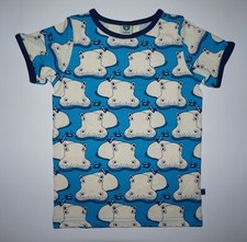 Smafolk T-Shirt mit niedlichem Nilpferd-Muster – Perfekt für kleine Abenteurer!