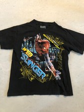 Marvel Youth Boy's Large Spiderman Black Cotton Graphic Super Hero Tee