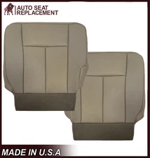 2007 - 2014 Ford Expedition Second Row Bottom PERFORATED Leather Seat Covers Tan