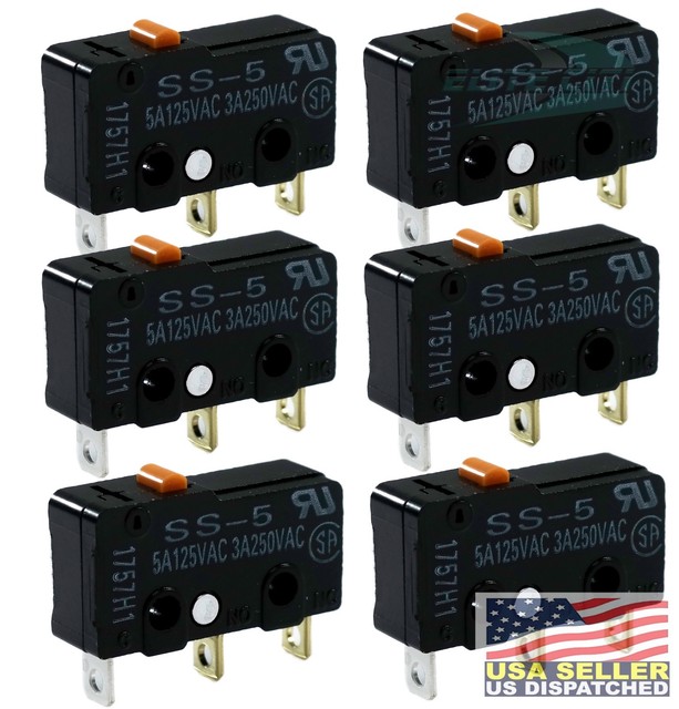 omron-ss-5-micro-switch-5a-125vac-3a-250vac-pack-of-6-ebay