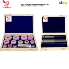 Sioux Valve Seat Grinding Wheels 12 Pcs With 6 Pcs  Pilots  +  1x Stone Holder