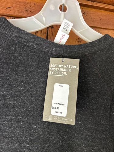Fire Island Coordinates Sweatshirt Alternative Brand Soft Crew Neck Gray NWT Med - Picture 3 of 8