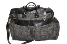 Rag & Bone Black Wool Leather Large Crossbody Pocket  Bag