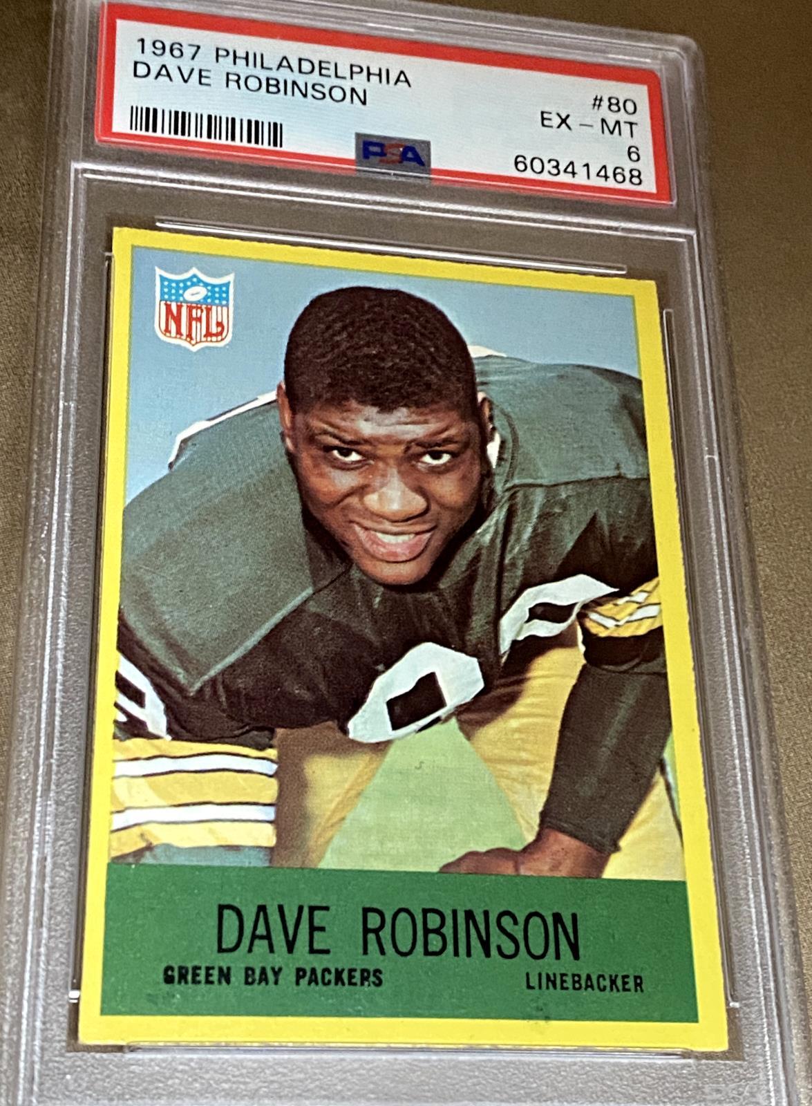 1967 Philadelphia Dave Robinson #80 PSA 6 EX-MT