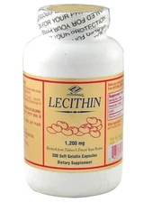 Lecithin 1200mg 200 Softgels anti-oxidant , FRESH FREE US SHIPPING