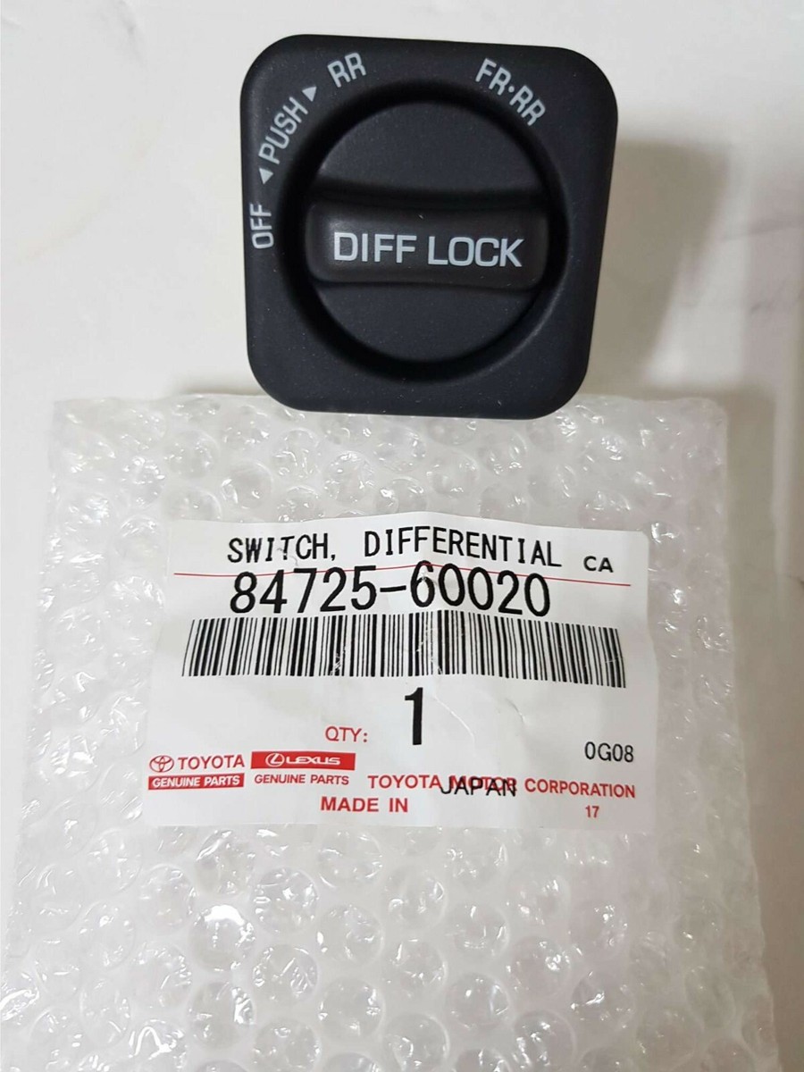 8472560020 GENUINE Toyota SWITCH, DIFFERENTIAL LOCK 84725 8472560020 GENUINE Toyota SWITCH, DIFFERENTIAL LOCK 84725