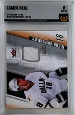 James Neal 2009-10 Fleer Ultra Ultra Uniformity UU-JN Game Used Patch GG 8 NM-MT