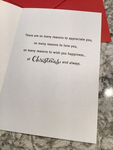 Merry Christmas Mom You Mean So Much Love You 5”x7” Hallmark Greeting Card - Picture 3 of 5
