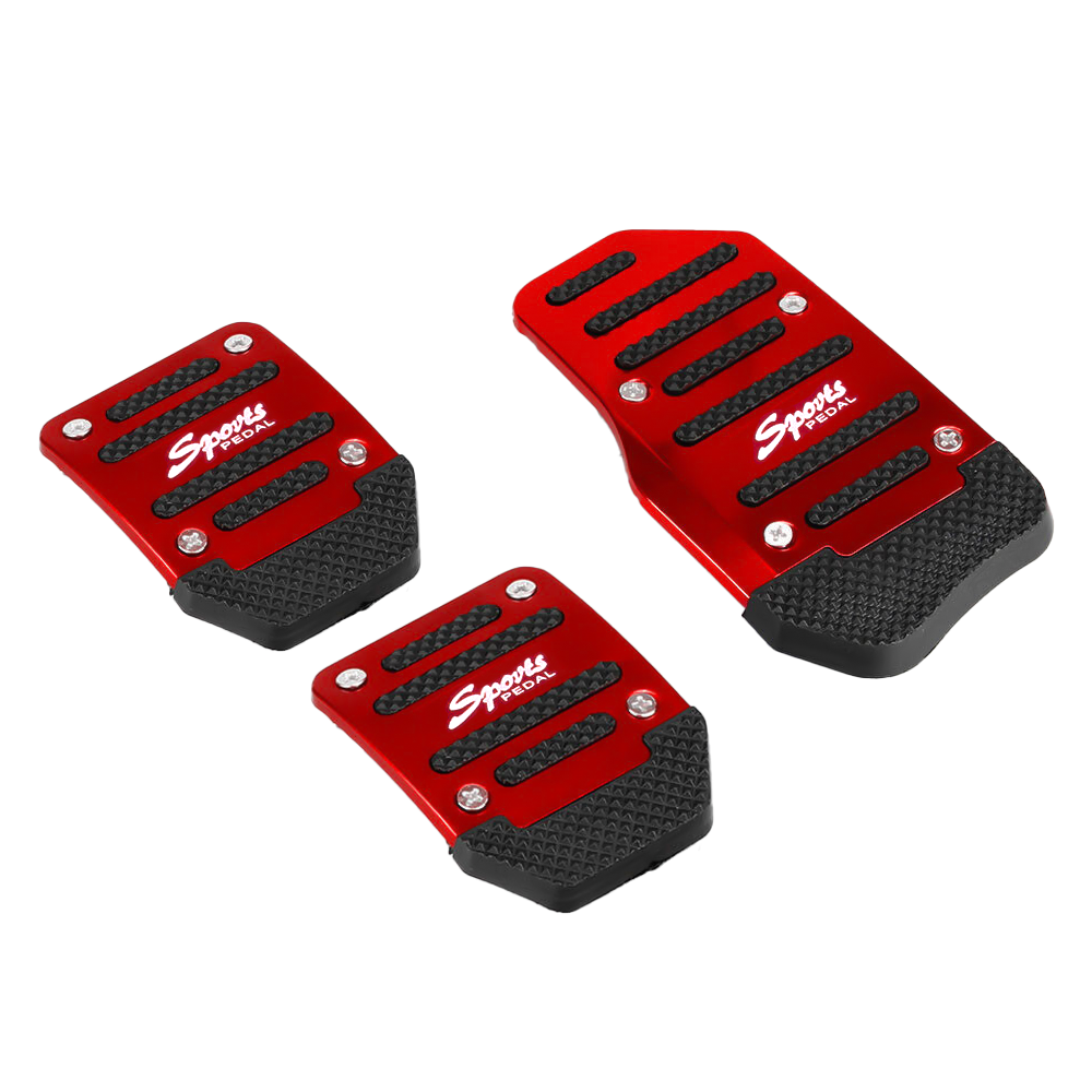 3pcs Universal Non Slip Manual Car Gas Brake Foot Pedal Pad Cover